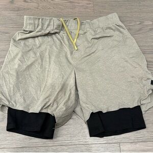 Lululemon layered shorts